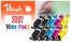 320698 - Peach Pack of 10 Ink Cartridges, compatible with Canon PGI-520, CLI-521, 2934B007